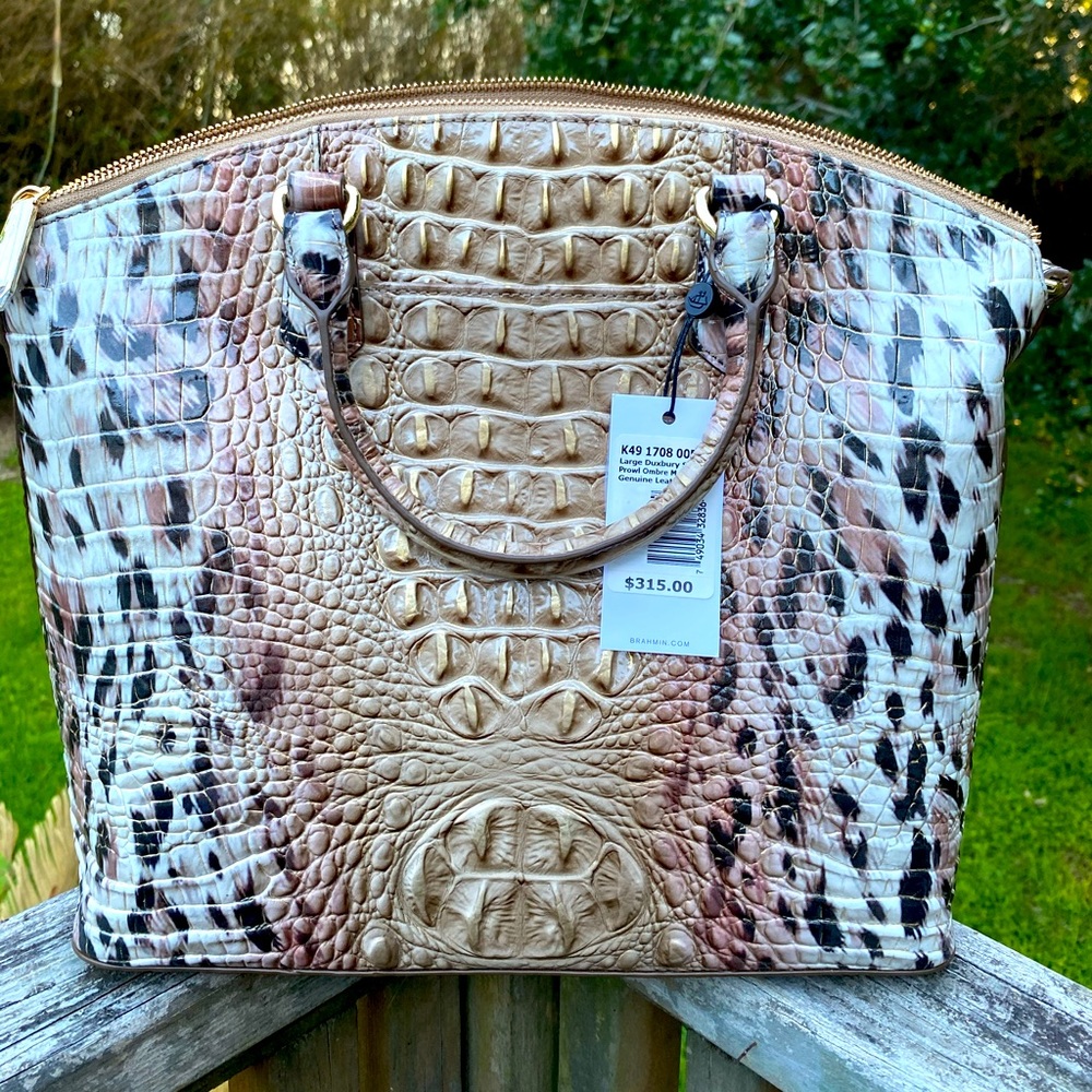 Brahmin animal print handbag